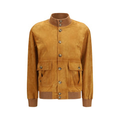 Brown Goatskin Bomber