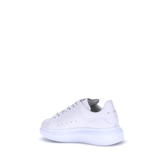 White Calf Leather Bos Taurus Platform Sneakers