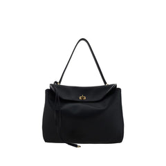Black Calf Leather Bos Taurus Shoulder Bag
