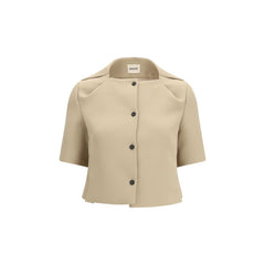 Beige Polyester Coat