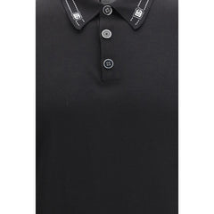 Black Silk Polo Shirt