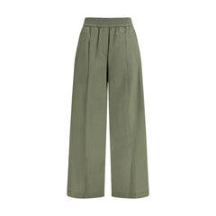 Bicolor Cotton Casual Pants