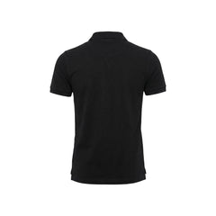 Black Cotton Polo Shirt