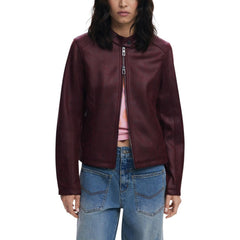 Bordeaux Leather Jacket
