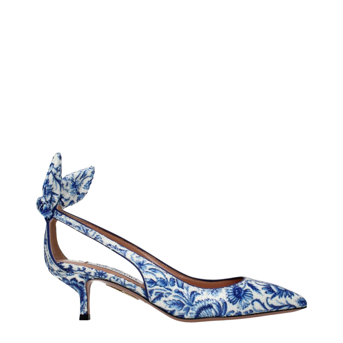 Blue Paillettes Pumps