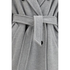 Gray Fleece Wool Coat