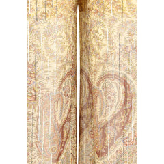 Multicolor Silk Casual Pants