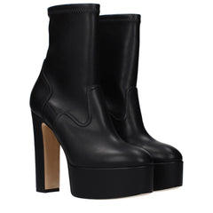 Black Leather Ankle Boots