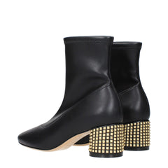 Black Leather Ankle Boots