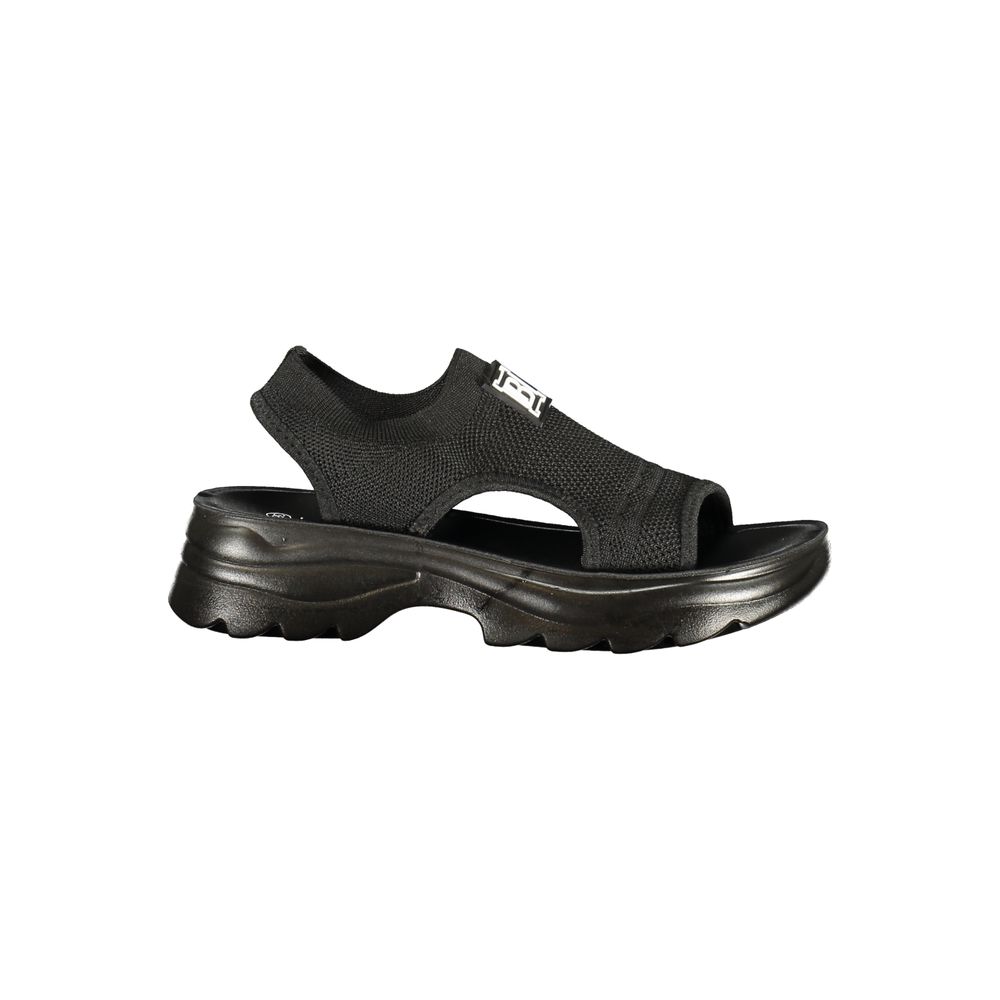 Nero Poliestere Donna Sandal