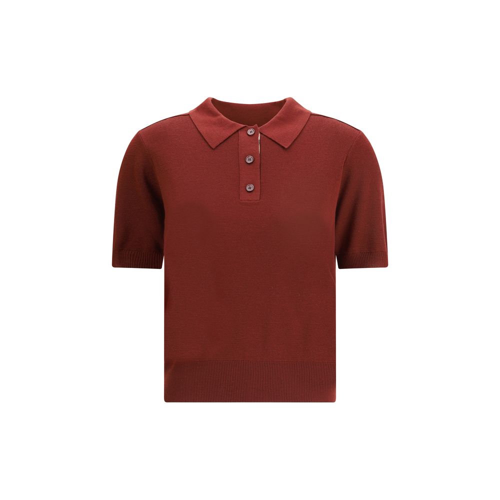 Bordeaux Wool Polo Shirt
