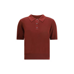 Bordeaux Wool Polo Shirt