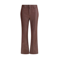 Bordeaux Leather Pants