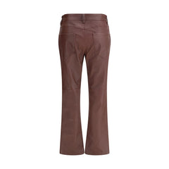 Bordeaux Leather Pants