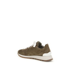 Brown Calf Leather Bos Taurus Platform Sneakers
