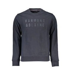 Blue Cotton Men's Sweatshirt