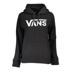 Black Cotton Women Hoodie