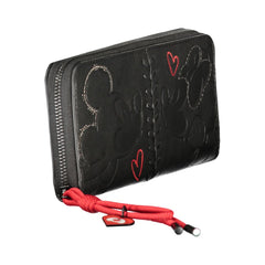 Black Polyurethane Women Wallet
