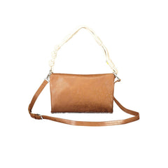 Marrone Polyurethane Women Handbag