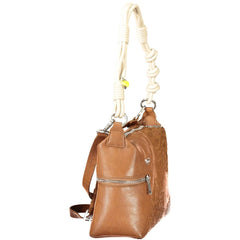 Marrone Polyurethane Women's Shoulder Bag