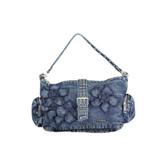 Blue Cotton Women Bag