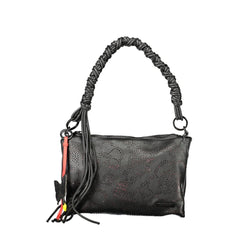 Black Polyurethane Women's Handbag
