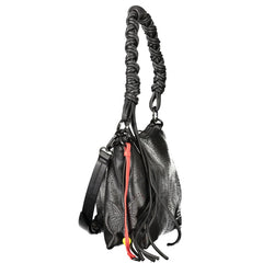 Black Polyurethane Women's Handbag