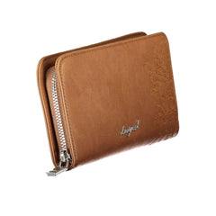 Marrone Polyurethane Women Wallet
