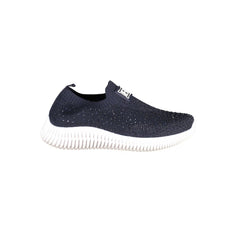 Blue Polyester Women Sneaker