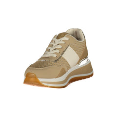 Beige Polyurethane Woman Sneaker
