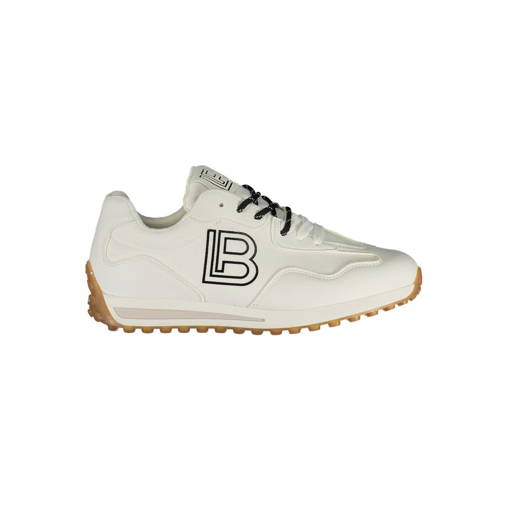 White Polyester Women Sneaker