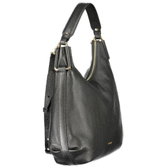 Black Leather Women Handbag