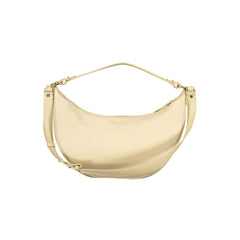 Beige Leather Women Handbag