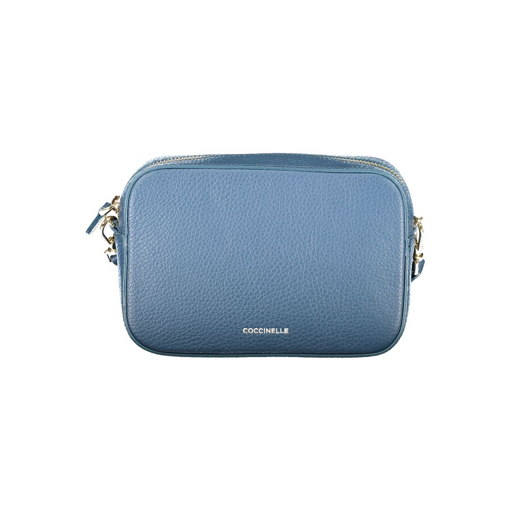 Blue Leather Women Handbag