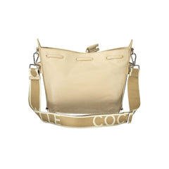 Beige Leather Women Handbag