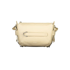 Beige Leather Women Handbag