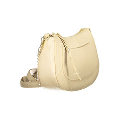 Beige Leather Women Handbag