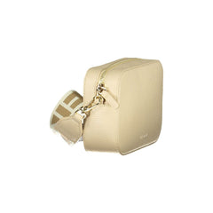 Beige Leather Women Handbag