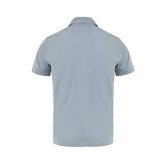 Blue Cotton Polo Shirt