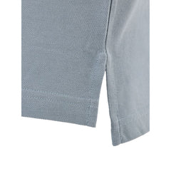 Blue Cotton Polo Shirt