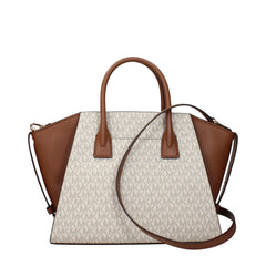 Beige Fabric Handbag