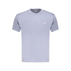 Blue Cotton Men's T-Shirt