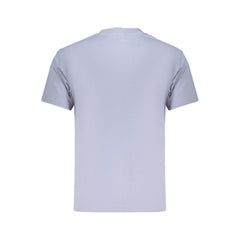 Blue Cotton Men's T-Shirt