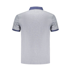 Blue Cotton Men's Polo Shirt
