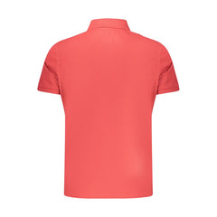 Red Organic Cotton Men Polo