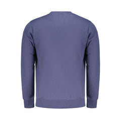 Blue Cotton Men Sweatshirt