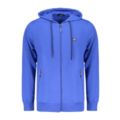 Blue Cotton Men's Hoodie