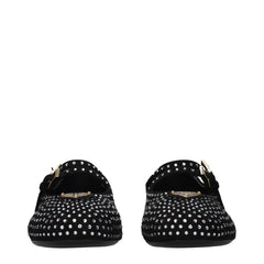 Black Leather Ballet Flats