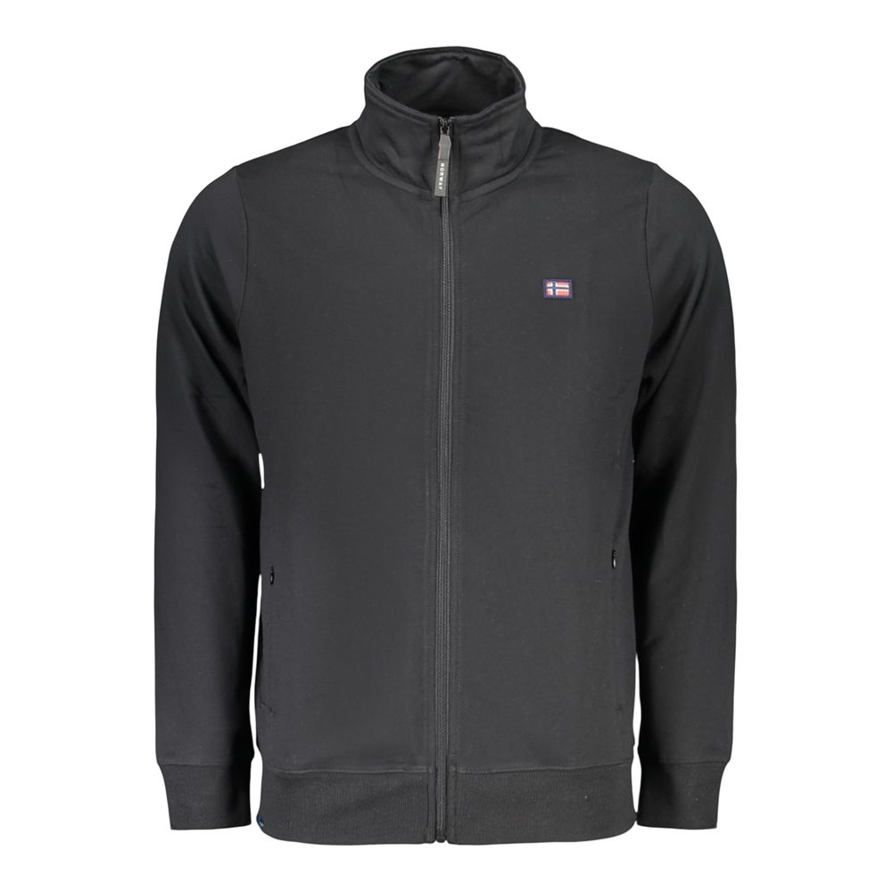 Black Cotton Men's Sweatshirt