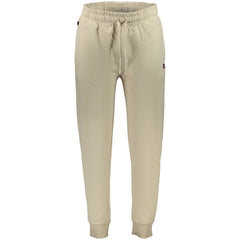 Beige Cotton Men's Sweatpants